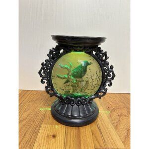 Bath & Body Works Musical Raven Water Globe 3 Wick Candle Holder Halloween 2022